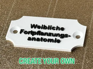 Türschild - Namenstafel