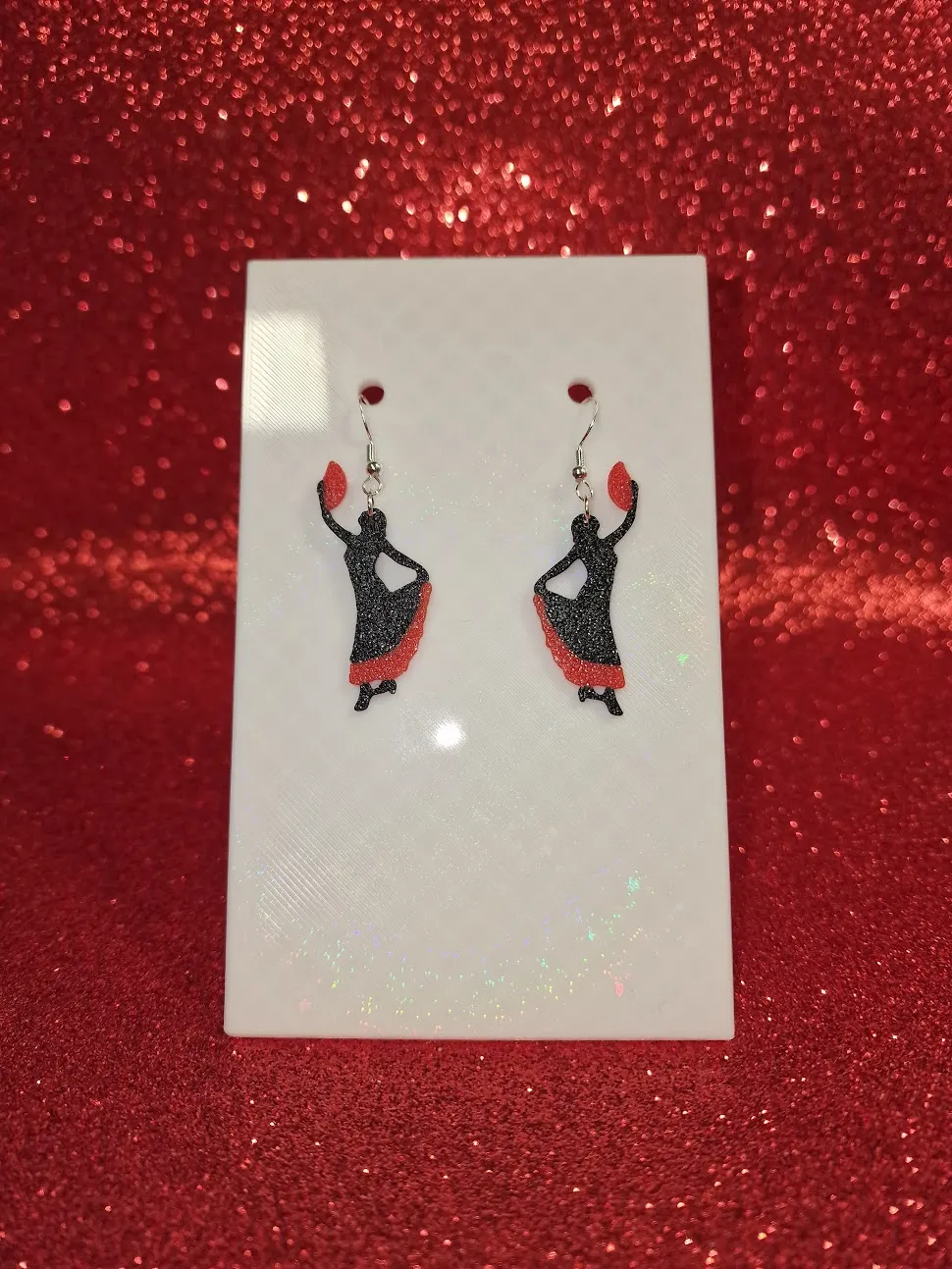 Flamenco earrings view 2