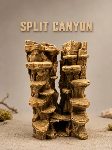 Letrero o emblema decorativo: 3D-Rückwand - Split Canyon — vista de referencia 2