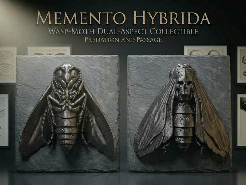 Hybrida - Death Moth Wasp Hybrid - 3D Sculpture