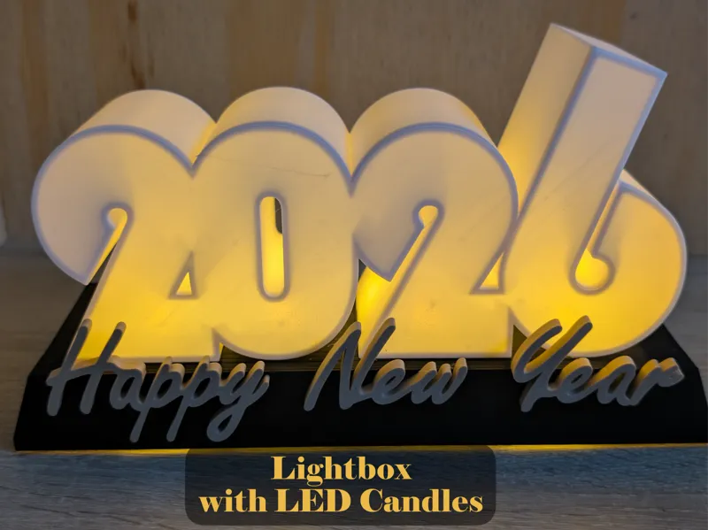 2026 - Lightbox with LED Candles - No AMS
