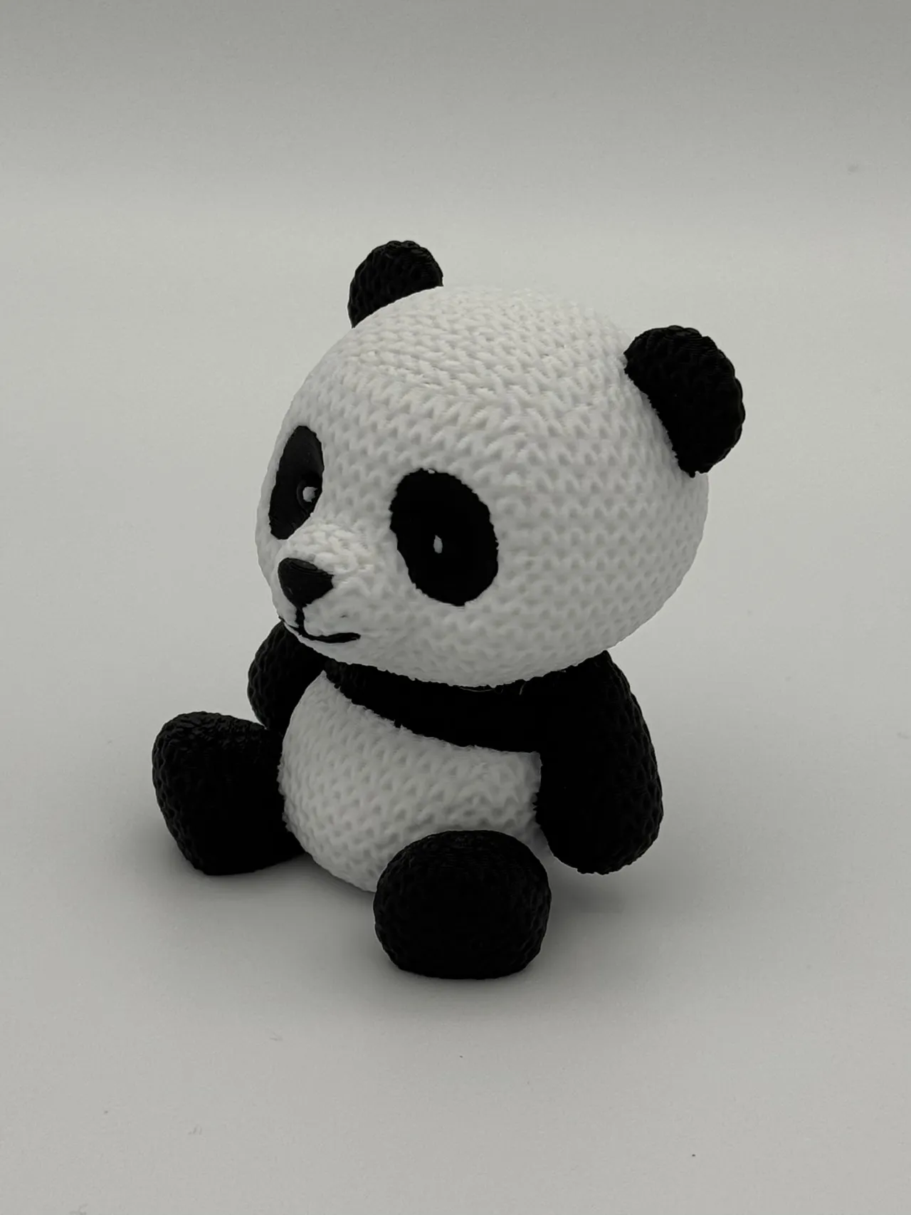 Cute Knitted Panda Bear view 4