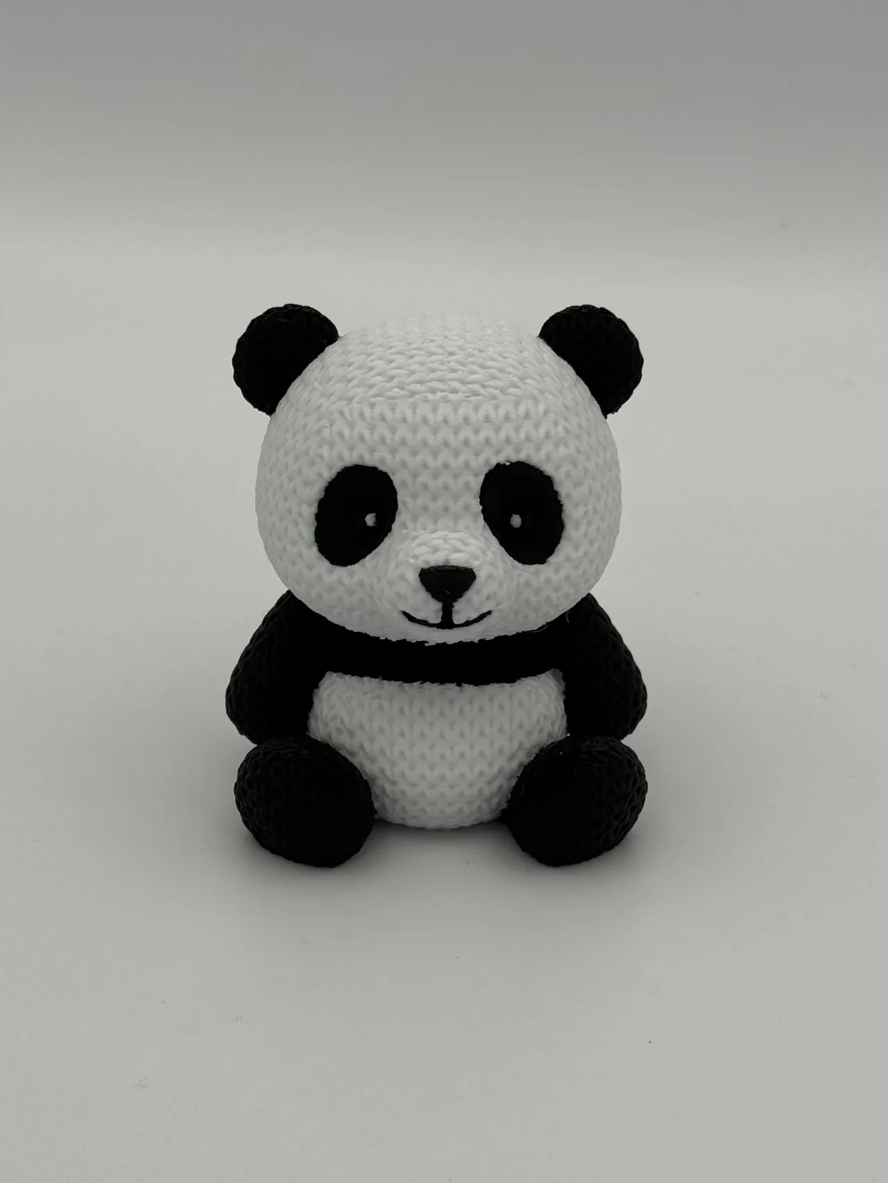 Cute Knitted Panda Bear view 3