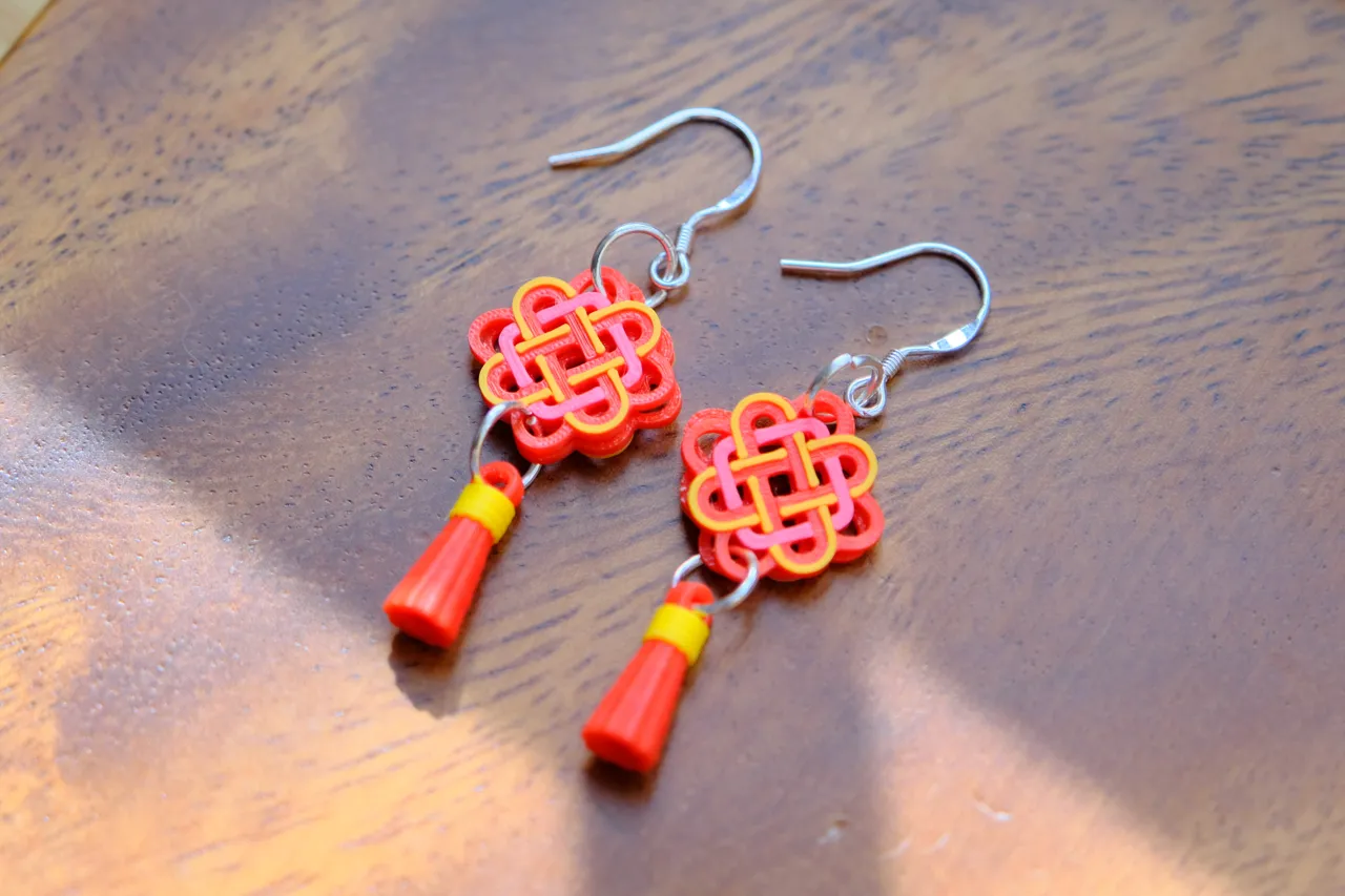 Elegant Chinese Knot Earrings view 2