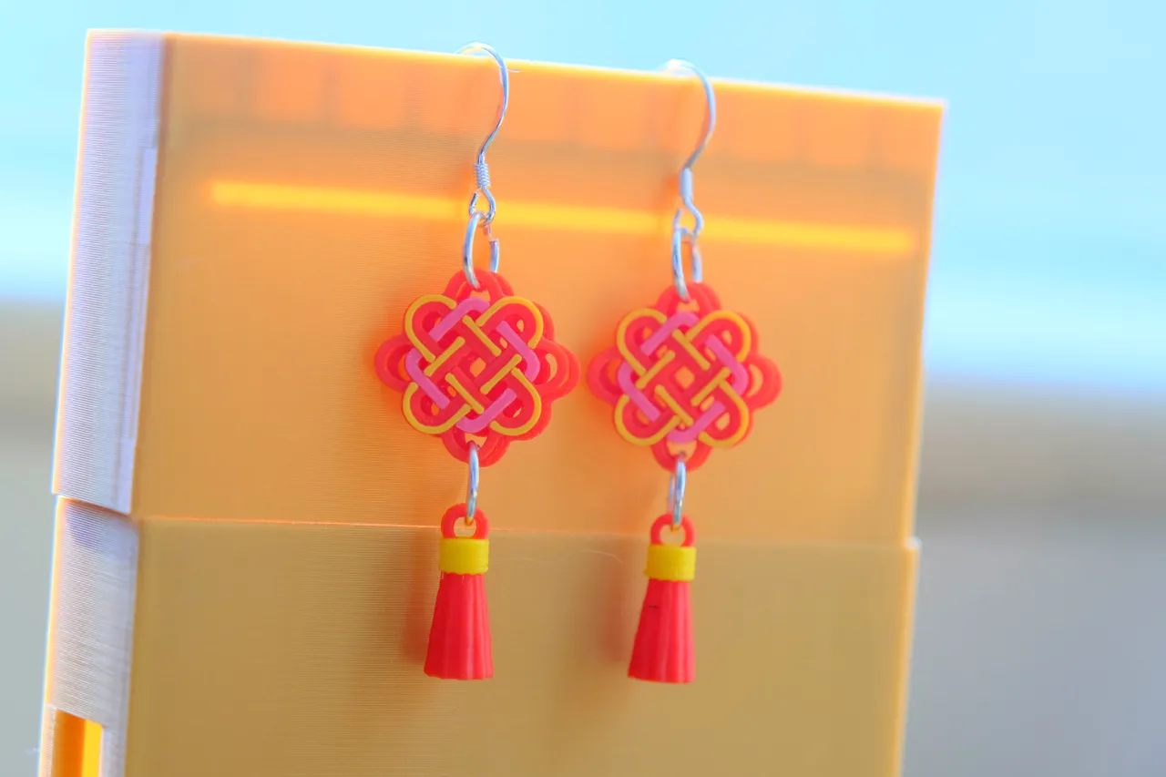 Elegant Chinese Knot Earrings view 3
