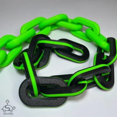 Chain Links for Necklace Badges & Turnover Chains by Shurdle3D ...