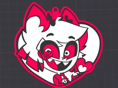 Alastor Heart Charm