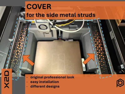 X2D - Cover for the side metal struts 