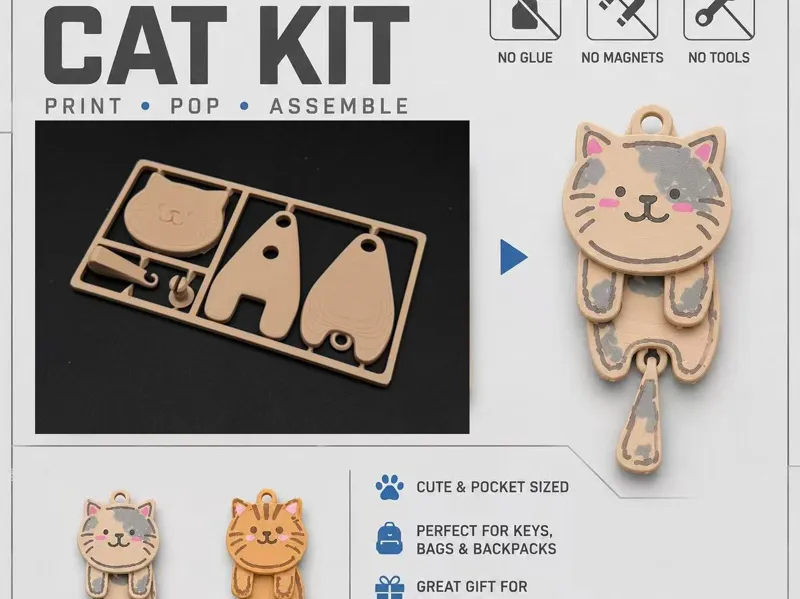 Cookie Cat DIY Assembly Kit - No Glue Required