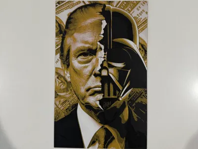 The Art of the Dark Side Trump Vader Hueforge Art