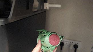 amslite rotary spool holder with auto rewind
