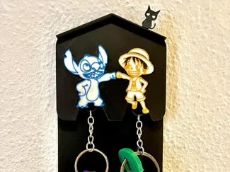 Portallavero y llaveros imantados (imanes 6x2mm)