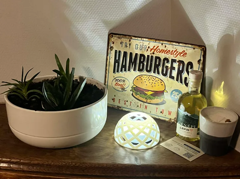 Lampe ronde design simple