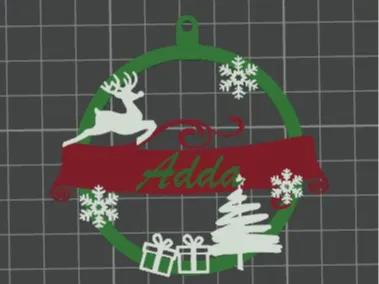 christmas decoration / customizable name