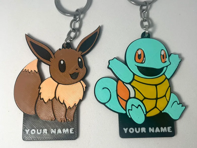 Customizable – Eevee and Squirtle