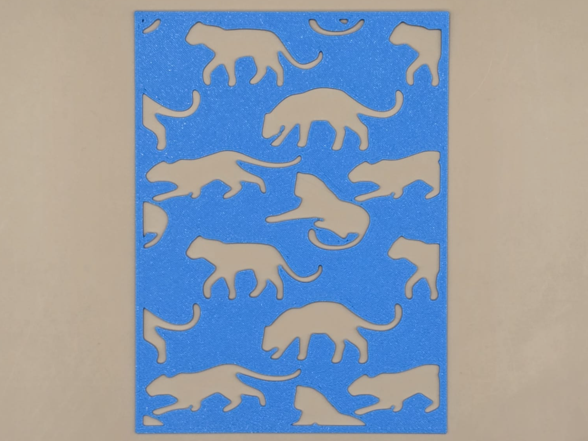 Leopard Animal Cat Stencil Template Pattern