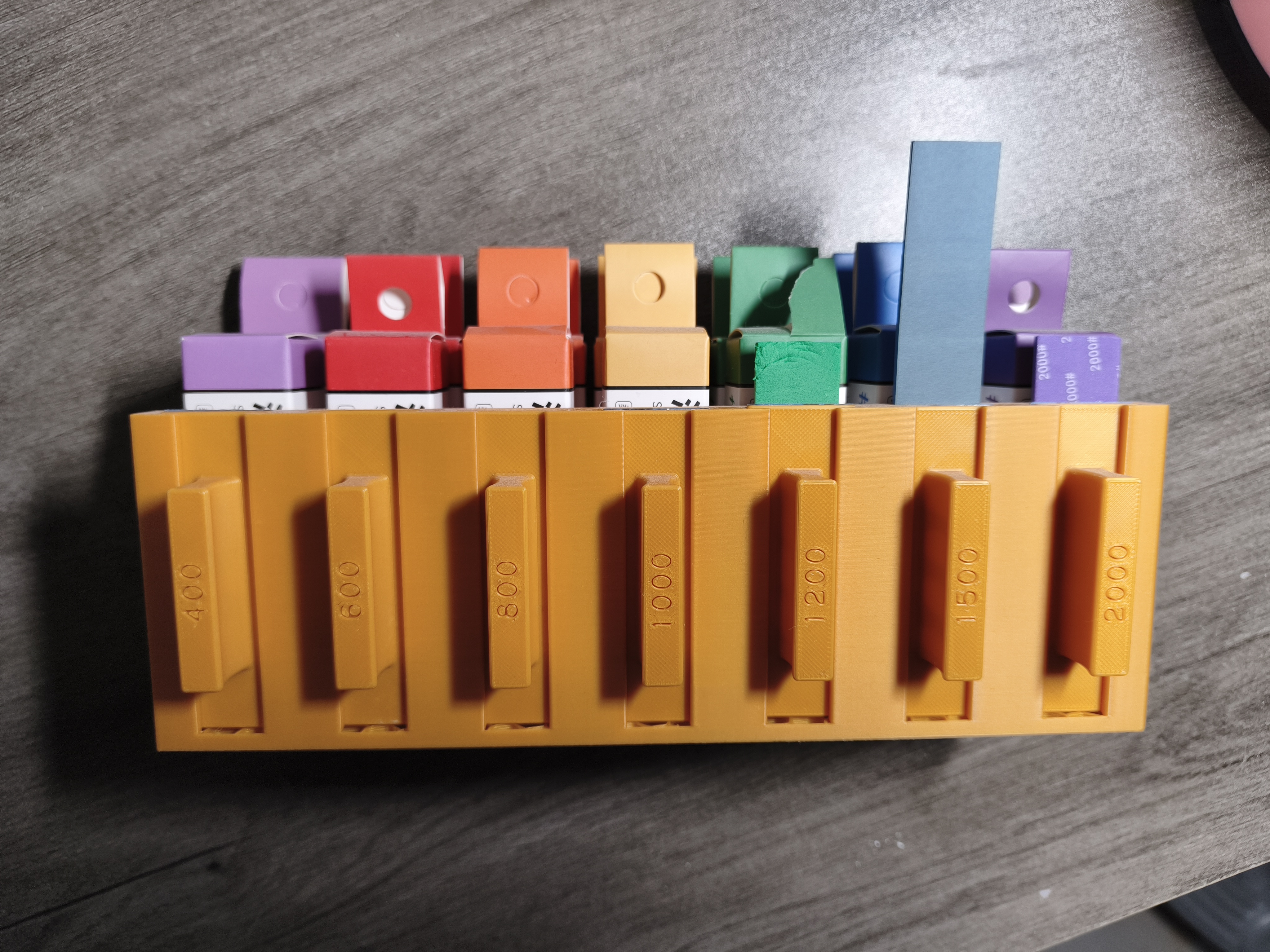 Miniatura 2 do modelo 3D 打磨板套装收纳盒