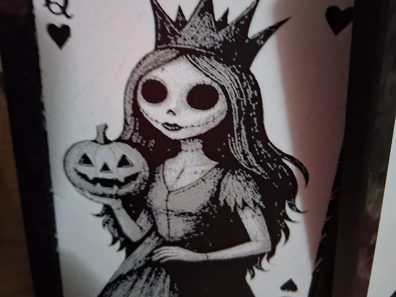 Queen Sally on a card