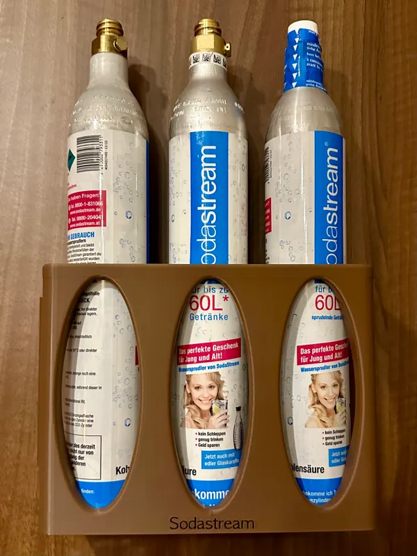 Support mural pour bouteille de gaz Sodastream