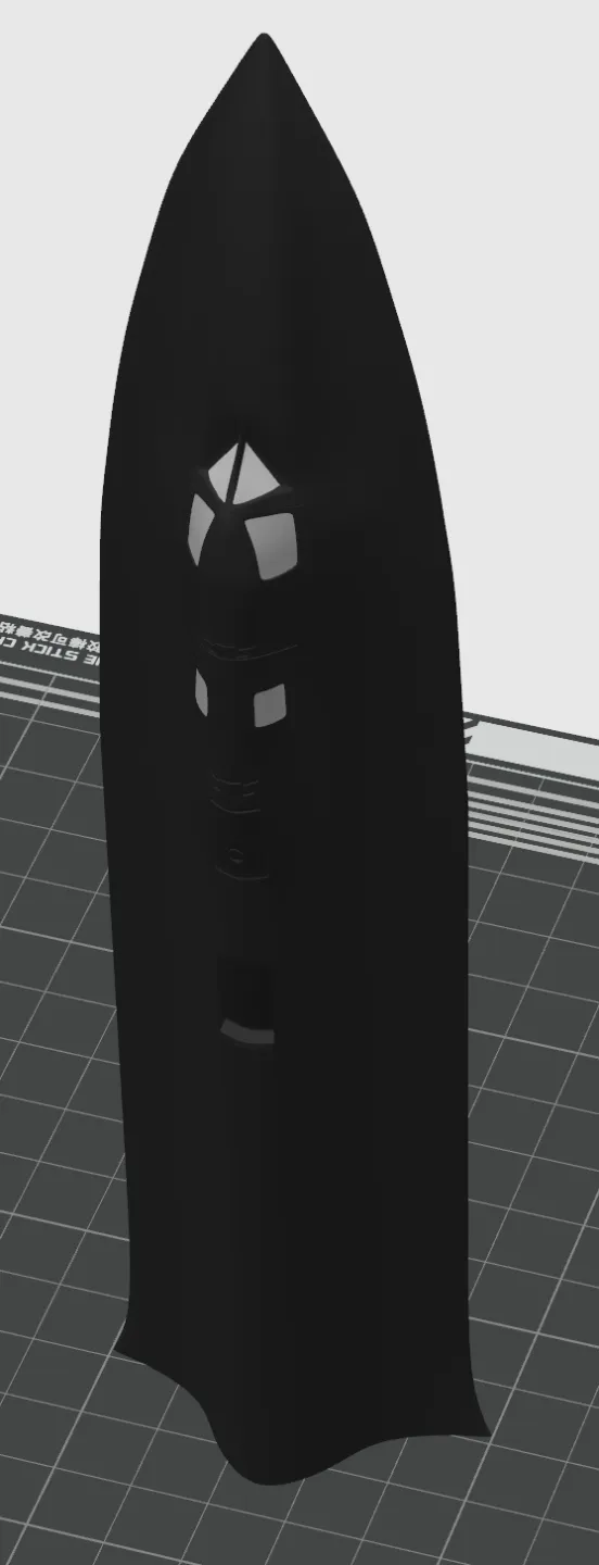 SR-71 Nose V4 fixed non manifold edges and Windows added.