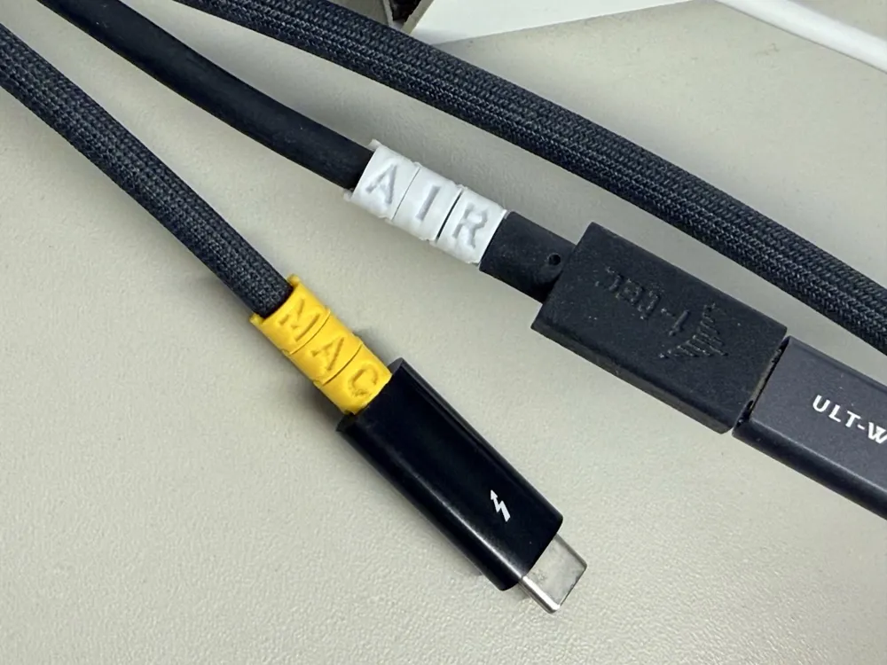 Cable Ring Label - Customizable Tag - Free 3D Print Model - MakerWorld