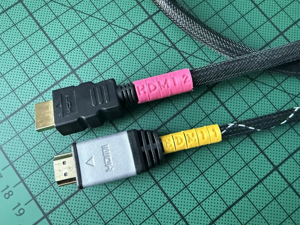 Cable Ring Label - Customizable Tag - Free 3D Print Model - MakerWorld
