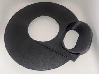 Splash guard and funnel for Kitchenaid 22 cm 4.5lt