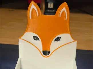 Fox post it note holder