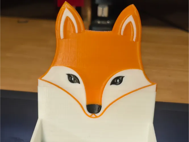 Fox post it note holder