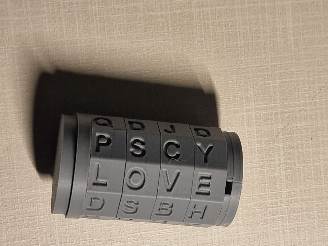 CrypText LOVE- Tamburo a Combinazione LOVE
