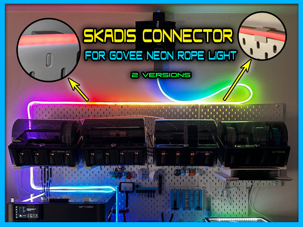 Skadis Connector for Govee Neon Rope Light 
