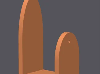 simple router wall stand small (2 pieces)
