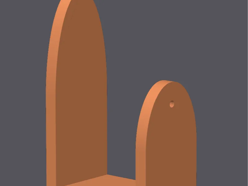 simple router wall stand small (2 pieces)
