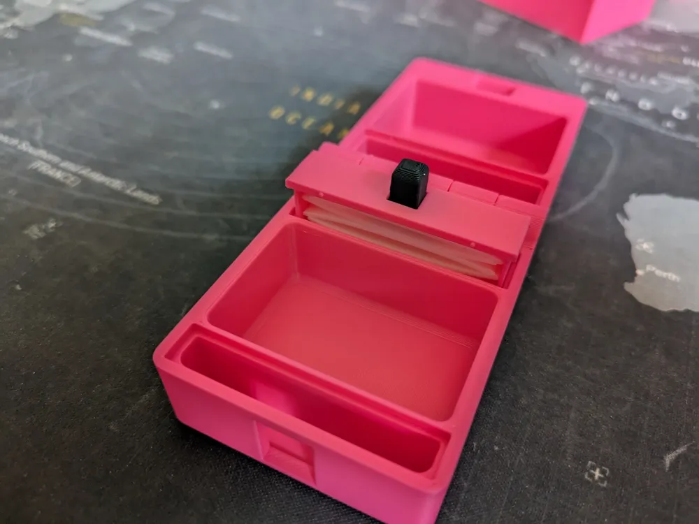 Spring loaded Box Container for Ring, SD Card, etc - Free 3D Print ...