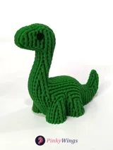 Фигурка динозавър sauropod в плетен стил
