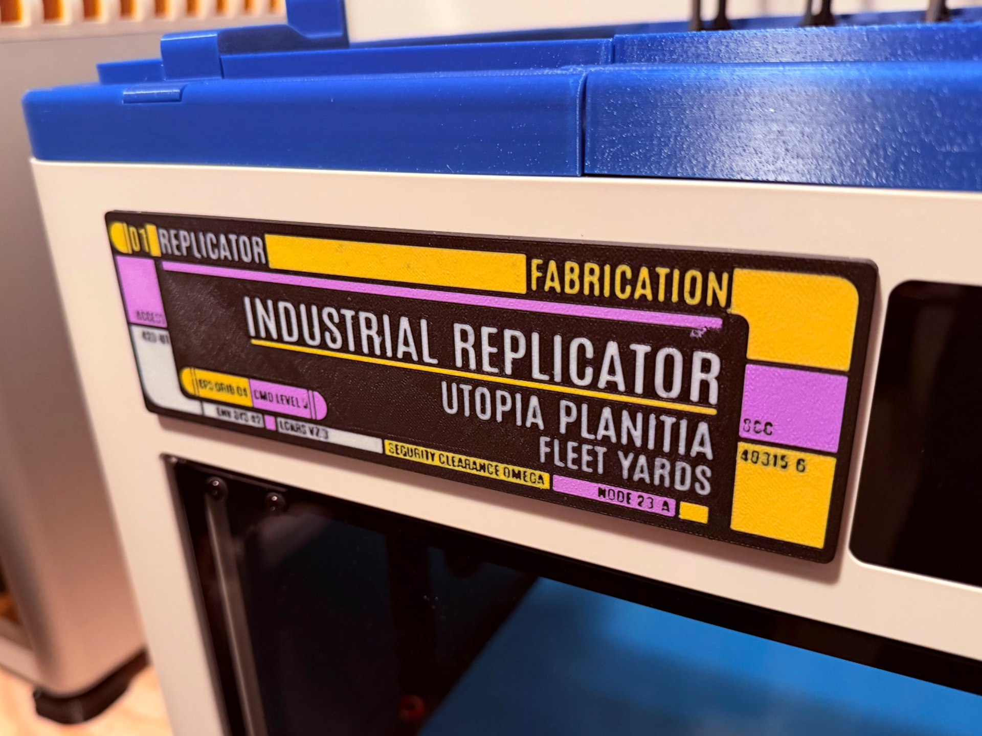 Industrial Replicator - LCARS - Panel - Star Trek
