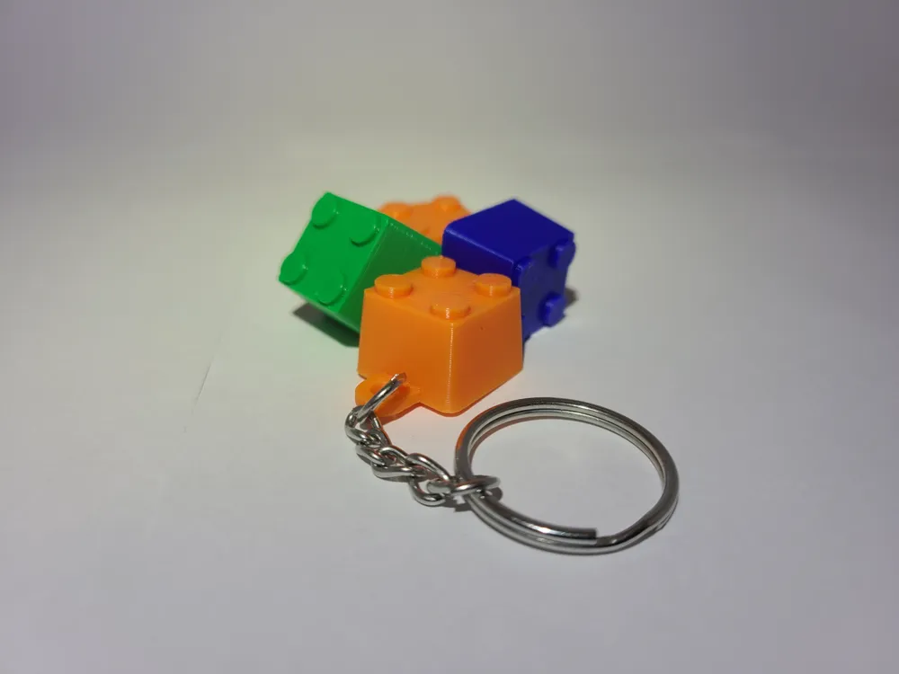 Brick key ring - Free 3D Print Model - MakerWorld