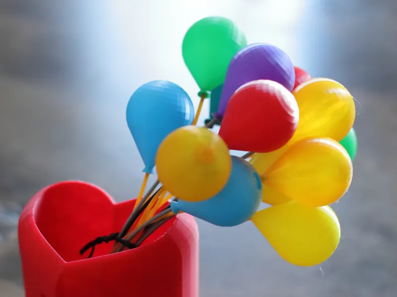 Translucent Balloon + Reuse of Filaments Scraps