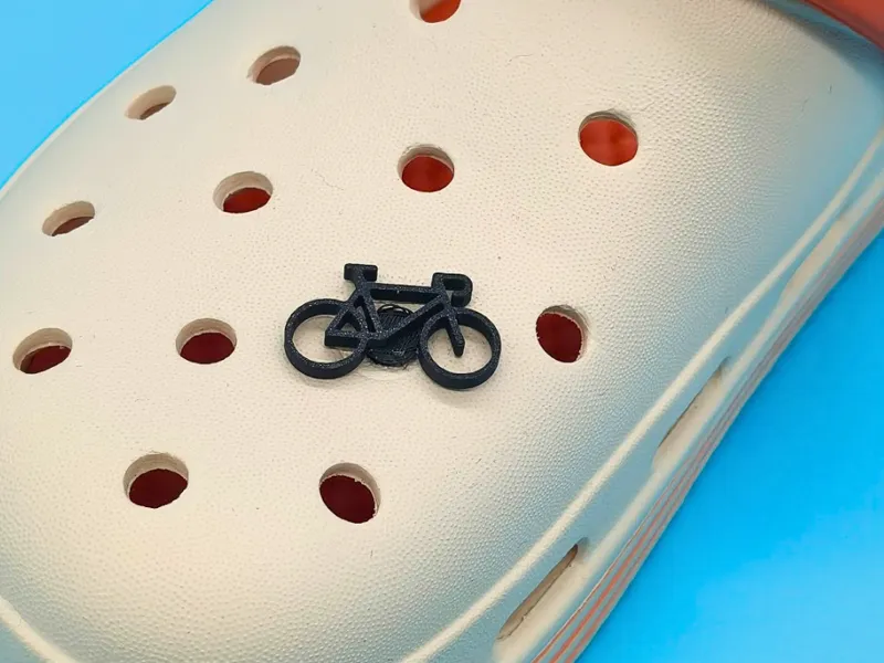 bicycle croc charm