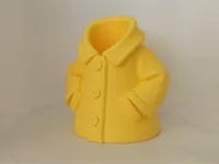 Pot à crayons ciré jaune — photo 1