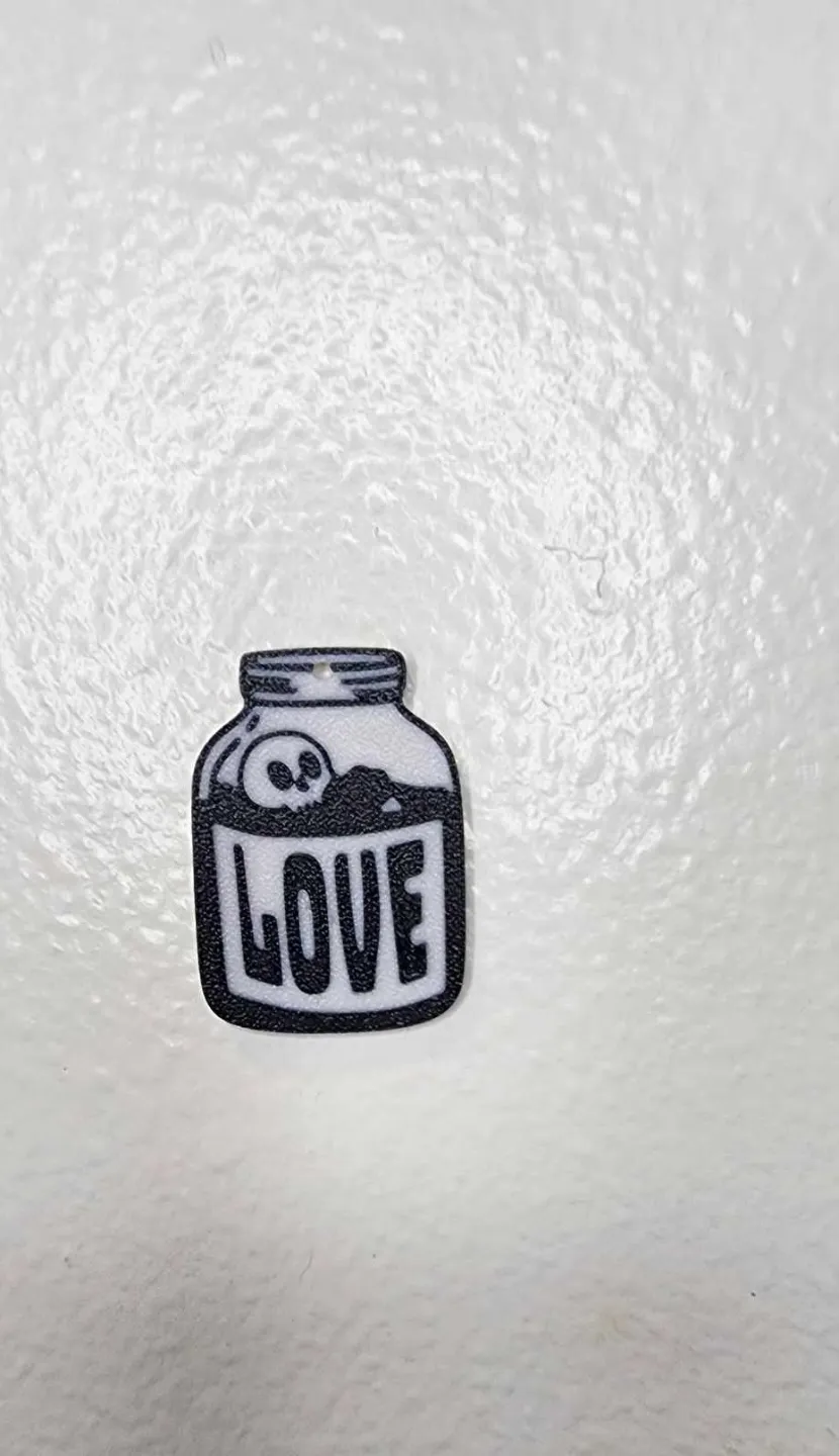 Love Jar earrings/ Window clings view 2