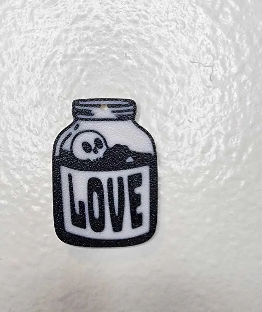 Love Jar earrings/ Window clings view 3