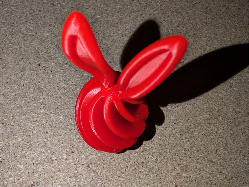Easter Bunny Pass through spiral fidget toy