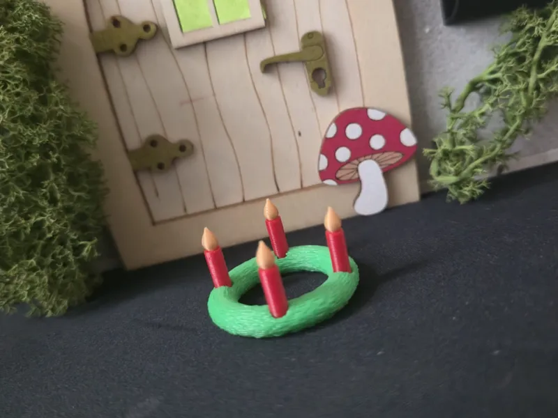 Wichtel Elf Adventskranz 