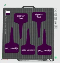 Version 2, Blanko Schilder 0.2mm layer, 2 walls, 15% infill