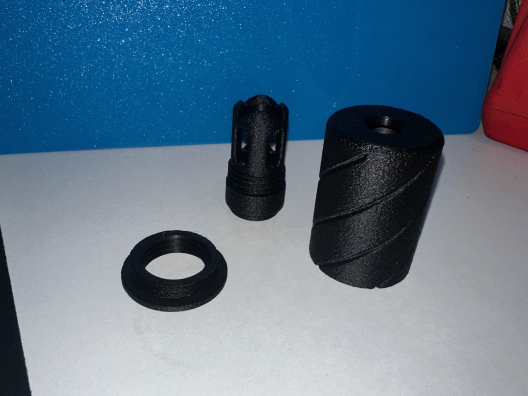 MINI SILENZIATORE SOFTAIR  CON SPEGNIFIAMMA