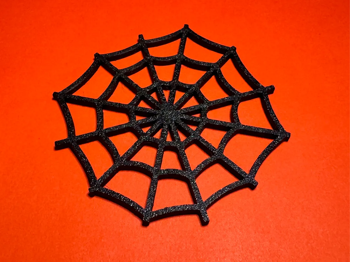 Dessous de verre toile d'araignée Halloween