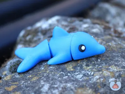 Cute mini baby dolphin