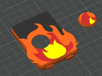 Tapa para Bambulab A1 mini fuego