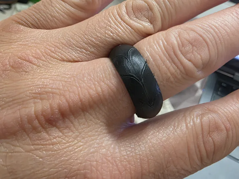 Anello simulato gomma moto